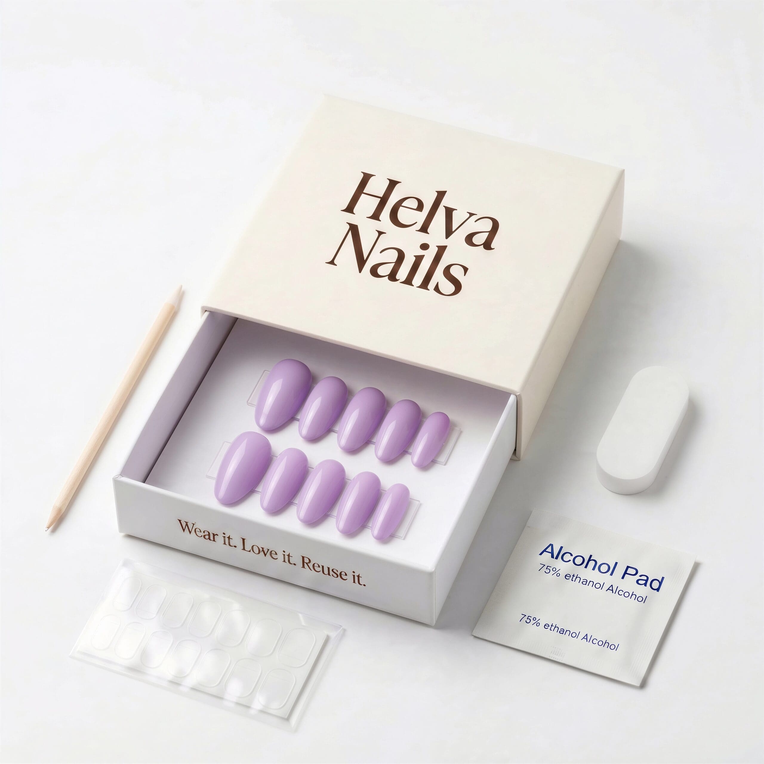 Lilas Reusable Press-On Nails - Image 4
