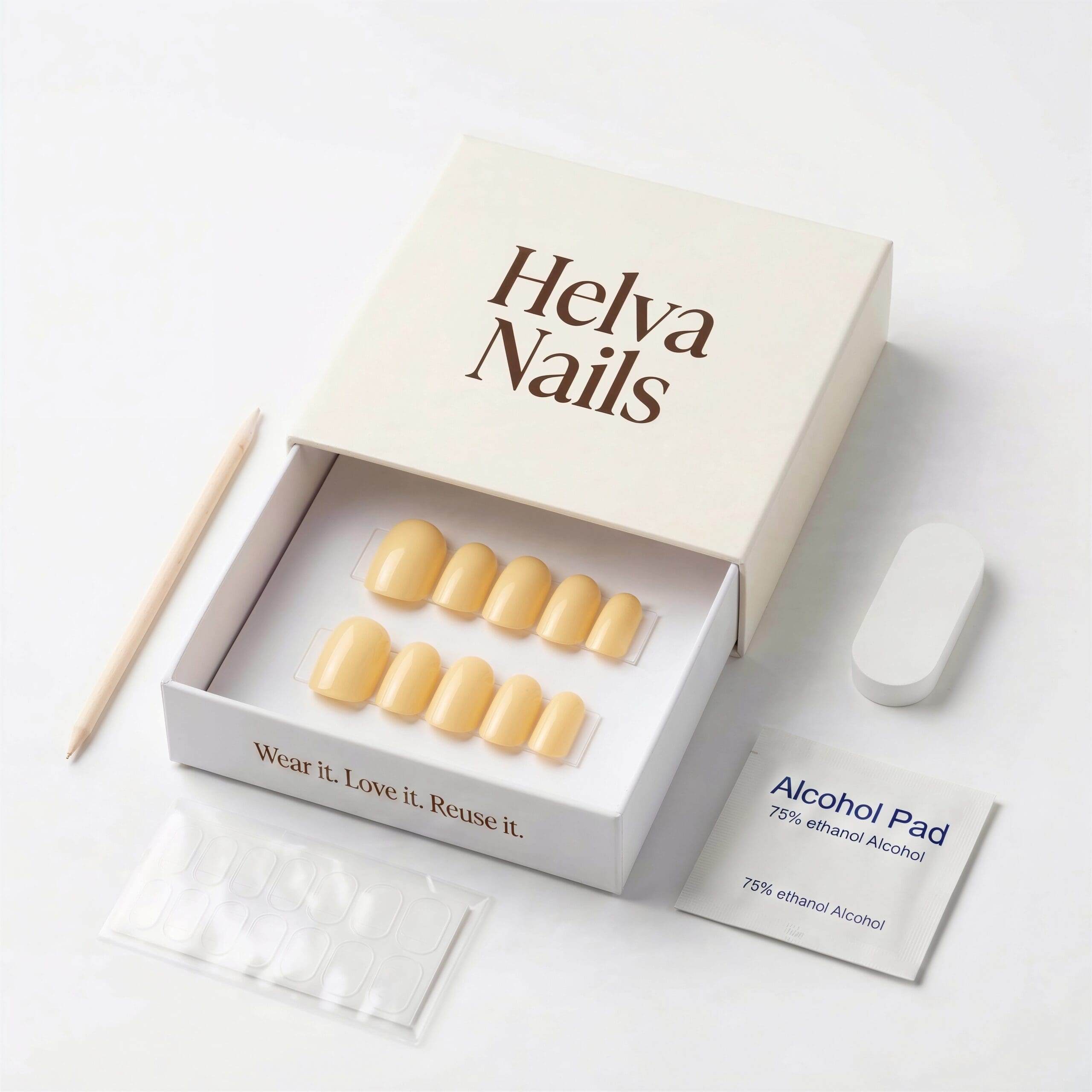 Jaune Beurre Reusable Press-On Nails - Image 4